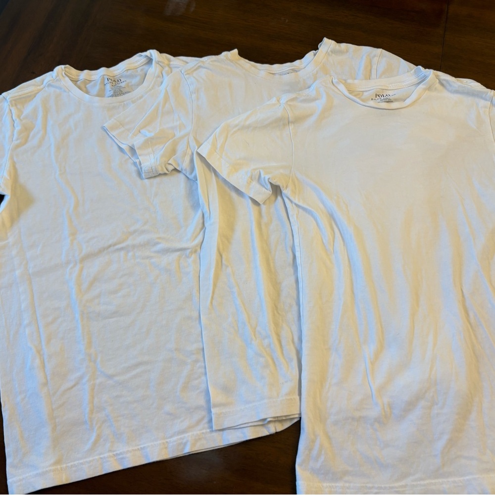 Polo by Ralph Lauren White Short-Sleeve Men’s Tees - Set of 3